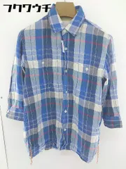 ◇ JOURNAL STANDARD relume ジャーナルスタンダード レリューム チェック 五分袖 シャツ サイズS ブルー マルチ メンズ  【中古】 【1109080006915】