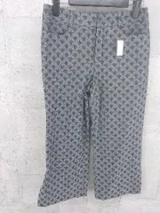 ◇ MACPHEE マカフィー TOMORROWLAND 総柄 パンツ 36 グレー　ブラック *  【1002797623461】