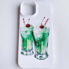 【iPhone15ケース】喫茶店のクリームソーダ　スマホケース