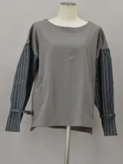 フラボア FRAPBOIS ベルスT Tシャツ/カットソー 長袖 1サイズ グレー レディース j_p F-M12514のサムネイル