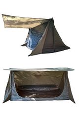 MyCamp パップテント ソロ 1人用 テント ソロキャンプ アウトドア 軍幕 登山 ツーリング ※ポール付属なし