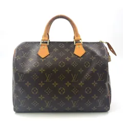 LOUIS VUITTON スピーディ30 モノグラム モノグラム レザー×PVC ブラウン ハンドバッグ ゴールド M41112 のサムネイル