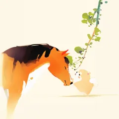 【福寿（2026年） - ポメラニアン犬 No.1】ジークレー版画＊名入れOK！ 午年・馬・謹賀新年・賀正・新春・迎春・子犬・ペットロス・うちの子・記念日・アートポスター・犬の絵・犬のイラスト・ギフト・プレゼント