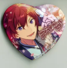 朱桜司 とるパカ 7 新品☆あんスタ☆Knights【朱桜司】とるパカ☆ハート型缶バッジ