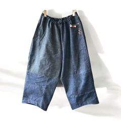 再構築イージーパンツ デニム ワイド メンズ レディース リメイク remake 久喜倉庫店 HK0027