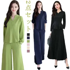 スーツパンツ 上下 セットアップ スーツセット ビジネススーツ フォーマル スーツ 入学式 卒業式 2点セット ママ 母親 オフィス オールインワン レディース 女性 エレガント きれいめ 20代 3#mjx4726