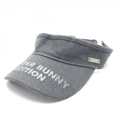 マスターバニー サンバイザー  グレー つばロゴ刺しゅう   ゴルフウェア MASTER BUNNY EDITION