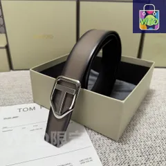 【今日特価】Tom Ford Double-Side Premium Leather Belt エレガントなデザイン