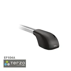 Terzo テルッツォ by PIAA ルーフキャリア ベースキャリア フット 4個入 ダイレクトルーフレールタイプ ブラック エアロバー用 ロック付 【レクサス RX NX LX マツダ CX-8 メルセデスベンツ Cクラスワゴン 他】 EF104Aのサムネイル