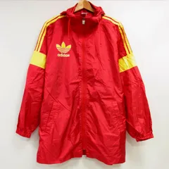 デサント製 90's ヴィンテージ adidas アディダス トレフォイルロゴ ウィンドブレーカー ナイロンジップパーカー