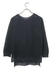 【中古】Gabardine K.T ギャバジンK.T トップス ニット 前後2WAY レディース 濃紺 サイズ9＿S24＿セルモアから出品＿s-0295-r24