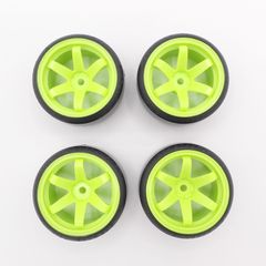 ラジコン ドリフト ホイール 限定 ドリフトタイヤ・ホイール4本セット グリーン ラジコン ドリフト