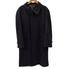 ♪♪Yves Saint Laurent イブサンローラン メンズ ロングコート SIZE W78 T-165 A4 カシミヤ100％ ブラックのサムネイル