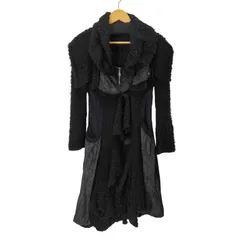 ユーズドフルギ USED古着 zone bleue プードルファー レース ビッグカラーコート ワンピースセット レディース  t1