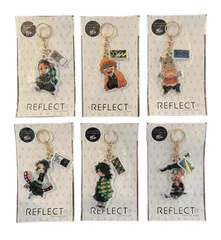 鬼滅の刃　リフレクトキーホルダー　 6種セット　( 炭治郎 & 善逸 & 伊之助 & 冨岡義勇 & 胡蝶しのぶ & 同期３人組 )