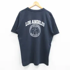 XL/古着 半袖 ビンテージ Tシャツ メンズ 90s ロサンゼルス SMART 大きいサイズ コットン クルーネック 黒 ブラック 25jul05 中古