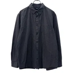 Calvin Klein 長袖 チェックシャツ XXL ブラック カルバンクライ ボタンダウン ボタン 胸ポケット 無地シャツ シンプル 春物 a710-6221のサムネイル