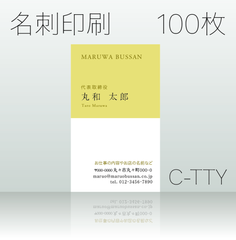 名刺作成&印刷　100枚　C-TTY