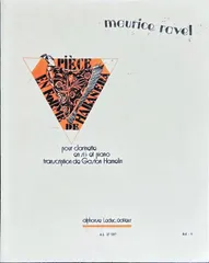 ラヴェル ハバネラ形式の小品 (クラリネット+ピアノ)輸入楽譜 Ravel Piece en forme de Habanera 洋書