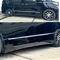 【トヨタ純正新品】TOYOTA 未使用品 ★超希少品★ アルファード20 ボンネットモール フードモール タイプゴールド スモークメッキ ANH2#