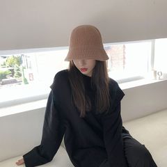編みクロッシュハット