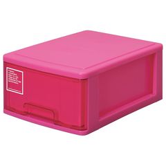 サンコープラスチック(SankoPlastic) 小物収納 シルキー 幅25.2×奥35×高14.9cm ピンク 0