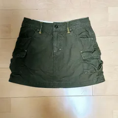 カーゴ ミニスカート カーキグリーン S