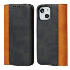 【数量限定】耐衝撃 手帳型 カバー 14 マグネット iphone スマホケース カード収納(アイフォン13 あいふぉん13ケース /あいふぉん13/いphone14/アイホン14 iPhone14ケース iPhone13ケース 6.1インチ対応)-ブラック＋