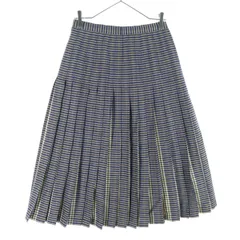 Aquascutum 巻きスカートチェックロングスカートスコットランド製ブラウン Aquascutum 巻きスカートチェックロングスカートスコットランド
