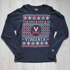 【海外規格XL】古着　長袖Tシャツ　champion　University of Virginia　Cavaliers　カレッジ系　ビッグシルエット