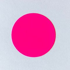 蛍光丸シール　ピンク色