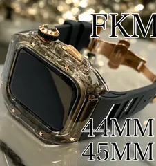 アップルウォッチバンド ラバーベルト カバー　Apple Watch ケース 45 44mmスポーツ16