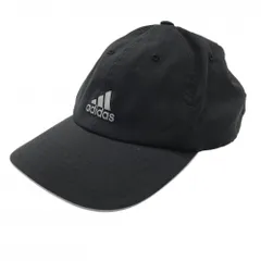 【超美品】アディダス キャップ 黒 ロゴグレー ONE SIZE FITS MOST  ゴルフウェア adidas
