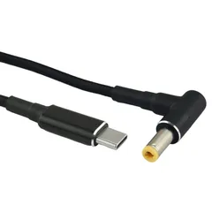 Lenovo 対応 タイプc DC ケーブル 外径5.5mm 内径2.5mm PD変換ケーブル 1.8m 東芝 ASUS acer 対応 オスオス 18V-20V 100W ノートパソコン PC USB-C 変換 コネクタ USB Type-C ACアダプター