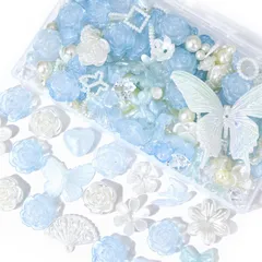 デコパーツ ビーズ ホイップデコ パーツ 【特典ビーズ含む・18セット展開・約110個】 ビーズセット トレカ デコパーツ アクリルビーズ 硬質ケース デコ パーツ ビーズ 手芸 ハンドメイド パーツ デコ 素材 可愛い デコレーション セット アクセサリー