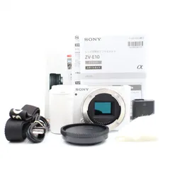 SONY ZV-E10 ホワイト ボディ 美品 SONY ZV-E10 W デジタル一眼カメラ VLOGCAM(ボディのみ/ホワイト