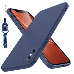 【特価商品】柔らかい裏地 アイフォン xs xs max max ケース耐衝撃 カバー 指紋防止カバー ネックストラップ米軍MIL規格 磨り表面 ワイヤレス充電対応ストラップホール付き 黄ばみなし スリム レンズ保護 薄型 滑り止め 柔軟性 ケースシリコン 擦