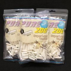 手巻きタバコフィルター　ピュア　スーパーロングバニラフィルター　3パック
