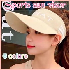 スポーツ サンバイザー つば広 紫外線対策 ニットサンバイザー UVカット ゴルフ 帽子 大きいサイズ 洗える 自転車 山登り アウトドア