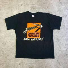 90s USA製 OPERATION PULL OVER Message Printed T-shirt メッセージ Tシャツ ダメージTシャツ