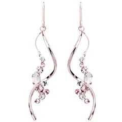 LOKUMI ピアス 日本製 プレシオサ クリスタル 金属アレルギー対応 フック フックピアス ビジュー 大振り スイング レディース シンプル 人気 揺れる ニッケルフリー ギフト プレゼント tp-81