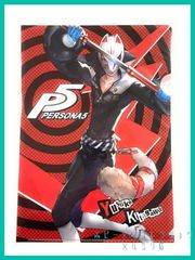P5 ペルソナ5 セガ ラッキーくじ Light『ペルソナ５』クリアファイル コレクション　初期ペルソナ裏面ver. 【 喜多川 祐介  (フォックス) 怪盗服 ver.  】１枚  新品未使用 ★サイズA4対応(約220mm×310mm)
