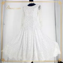 社交ダンス 衣装 スタンダード ドレス ワンピース レッスンウェア レディース オールシーズン ICHIOKU イチオク ホワイト系 シルバー系 白 銀 長袖 チョーカー 光沢 きらきら ラインストーン フェミニン レース素材 パーティー 発表会 着心地