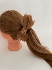【SALE】バナナクリップ10センチ　ベロアリボン　秋冬リボン