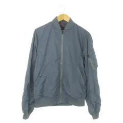 アルファ ALPHA INDUSTRIES L-2B ボンディングジャケット フライトジャケット ブルゾン ミリタリー ジップアップ L グレー TA1450 /AO2 ■GY12