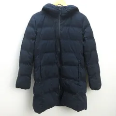 H■ユニクロ/UNIQLO 212-409124 シームレスダウンショートコート【XL】紺/LADIES■22【中古】