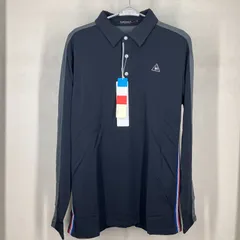ルコックスポルティフ ルコック le coq sportif ゴルフ ロングスリーブポロシャツ メンズ LL サイズ QGMMGB05 ブラック 黒