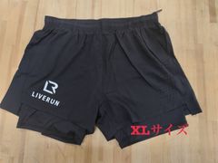ライブランポケットハーフパンツ(ブラック)🩳インナータイツ付XLサイズ