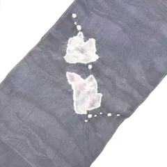 【新品】帯揚げ　グレー　紫　パープル　白　ホワイト　しぼり　絞り　正絹【1-13】