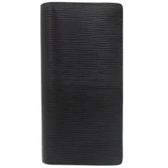 新品同様 ルイ ヴィトン ポルトフォイユ ブラザ エピ ブラック M60622 長財布 黒 LV 0273 LOUIS VUITTON
